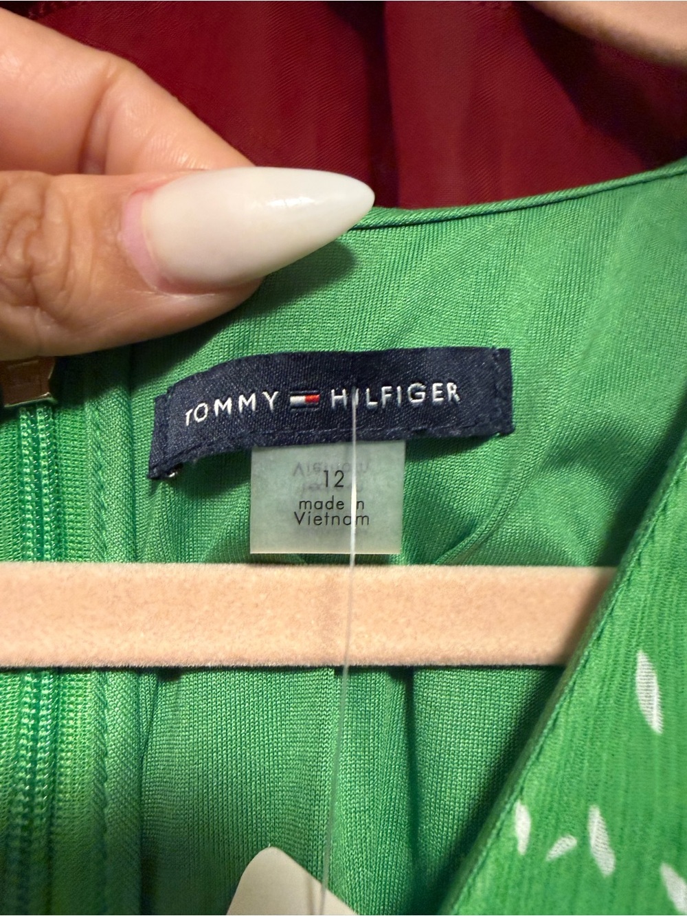 Tommy Hilfiger Green Floral Ruffle Midi Dress - Picture 8 of 8